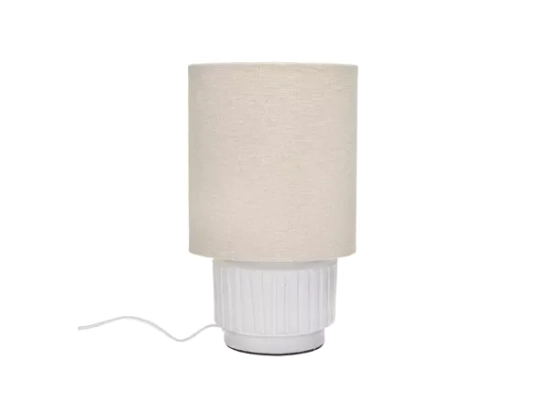 Lampe de table Cordoba H31 cm - blanc I Pomax