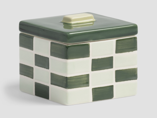 Petit bocal carré vert I &k Amsterdam