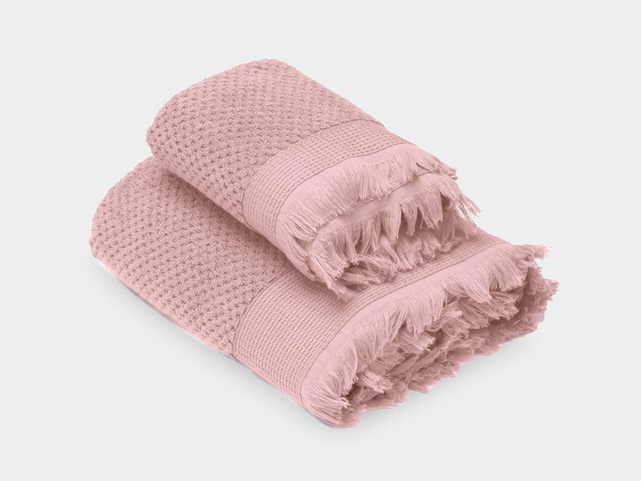 Serviette Téthys Rose, différentes tailles | Vent du Sud
