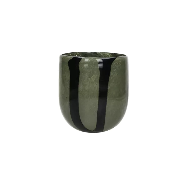 Photophore Cannes H14,5 cm - kaki I Pomax