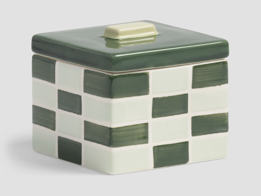 Petit bocal carré vert I &k Amsterdam